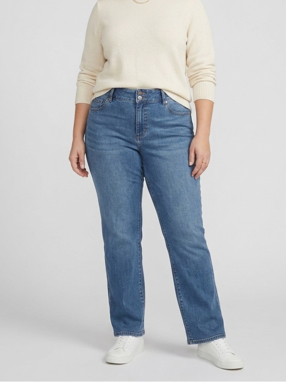 Lane Bryant Simply Straight Casual Denim Jeans Size 18 Petite